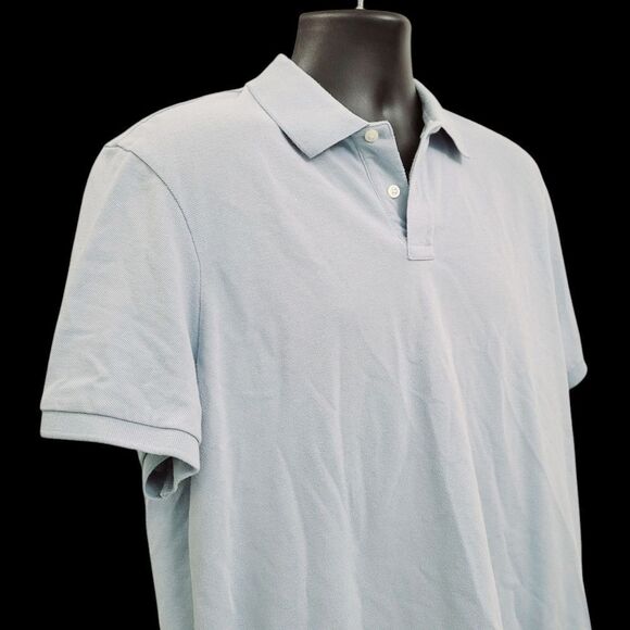 2/$20 Old Navy Light Blue Classic Fit Polo Golf Shirt Top Size: XL - Picture 5 of 8